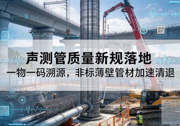 宜昌声测管质量新规落地，一物一码溯源，非标薄壁管材加速清退