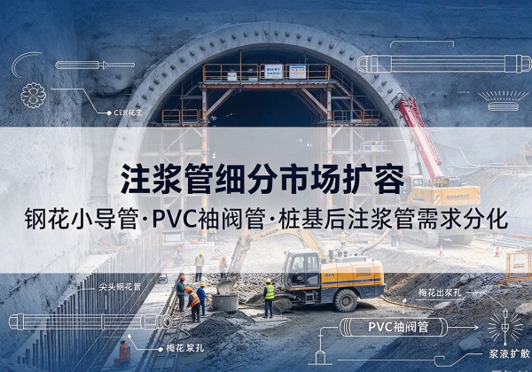 宜昌注浆管细分市场扩容，隧道钢花小导管、PVC 袖阀管、桩基后注浆管需求分化
